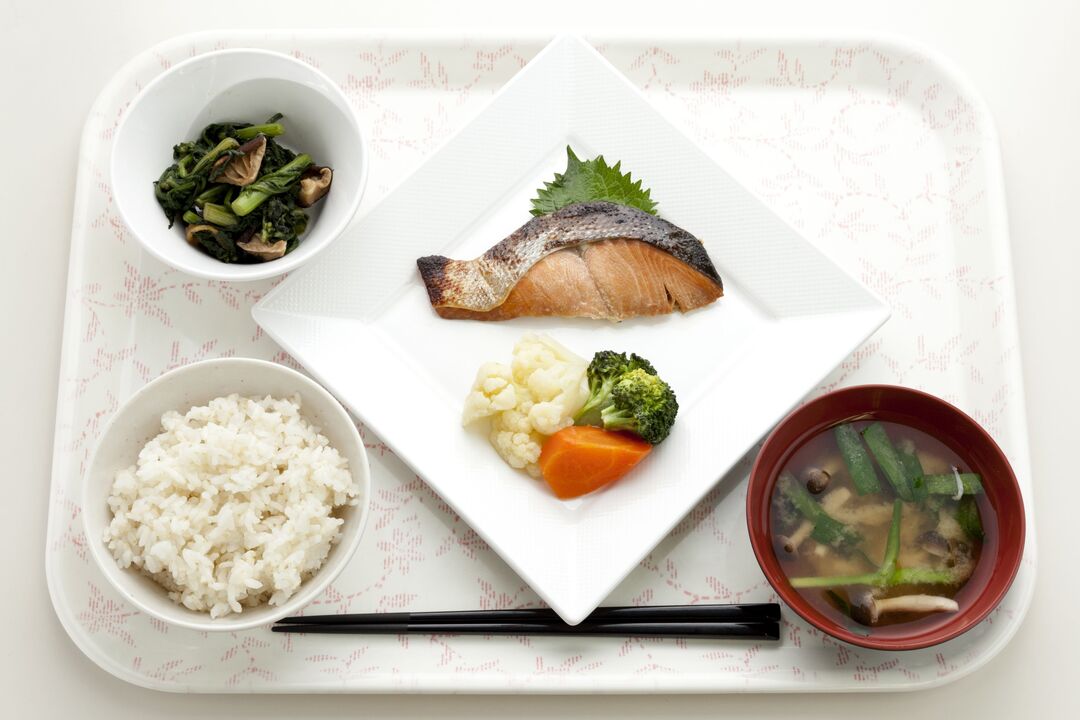 Tribunales de una dieta japonesa durante 7 días